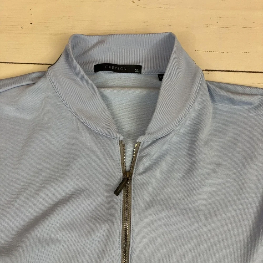 Greyson Pullover Mens XL Blue 1/4 Zip Stretch Golf Performance Long Sleeve